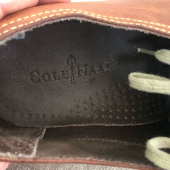 Cole Haan Men's Cap Toe Lace Up Oxford Dress Shoes Brown Size 12M C10644 - Picture 7 of 10